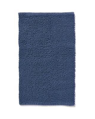 HEMA Badmat 50x85 Chenille Staalblauw (donkerblauw)