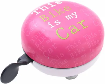 Fietsbel Edge Ding-Dong ø80mm - Pink Car