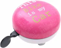 Fietsbel Edge Ding-Dong ø80mm - Pink Car