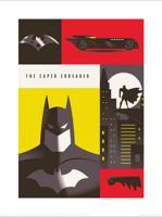 Kunstdruk Warner Bros The Caped Crusader 30x40cm