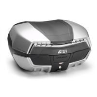 GIVI V58 Maxia 5 Monokey Topkoffer, Topkoffers en zijkoffers voor de moto, fumé reflectoren, mat grijs afwerking - thumbnail
