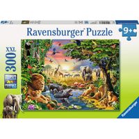 Avondzon bij de drinkplaats XXL puzzel, 300 stukjes