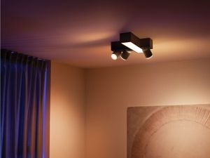 Philips Lighting Hue LED-plafond- en wandlamp 5060830P7 Centris Cross GU10, LED vast ingebouwd 42.1 W