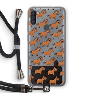 Pony: Samsung Galaxy A11 Transparant Hoesje met koord