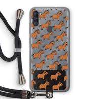 Pony: Samsung Galaxy A11 Transparant Hoesje met koord