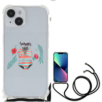 iPhone 14 Stevig Bumper Hoesje Boho Summer - thumbnail