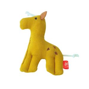 Kikadu Little Rattle Giraffe Mustard