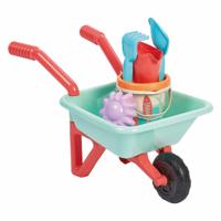 Ecoiffier kruiwagen met accessoires - 7dlg.