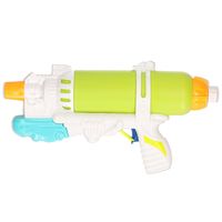 1x Waterpistolen/waterpistool groen/wit van 34 cm kinderspeelgoed   -