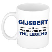 Gijsbert The man, The myth the legend cadeau koffie mok / thee beker 300 ml - thumbnail