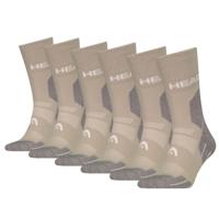 HEAD Wandelsokken All Climates Hiking Crew 6-pack Taupe-35/38