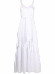 Forte Forte robe mi-longue à taille nouée - Blanc