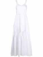 Forte Forte robe mi-longue à taille nouée - Blanc