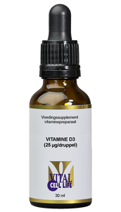Vital Cell Vitamine D3 25 mcg Druppels