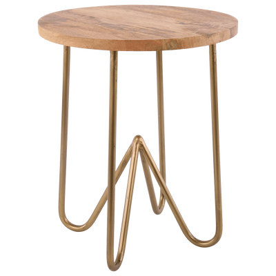 Krukje Ferro 29164 antiek goud + mangohout