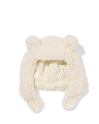 051 Babymuts Teddy Met Oren Wit (wit)