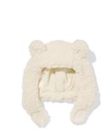 051 Babymuts Teddy Met Oren Wit (wit)