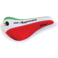 Selle Monte Grappa Monte grappa zadel canard 150 anni. italie leer rood/wit/gr.