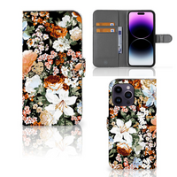 Hoesje voor iPhone 15 Pro Max Dark Flowers - thumbnail