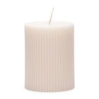 Riviera Maison Stompkaars Wit - Fine Rib Pillar - Paraffine