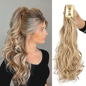 Trekkoord Paardenstaart Dames / Klassiek / Gemakkelijk aankleden Synthetisch haar Haar stuk Haarextensies Gekruld Lang Feest / Uitgaan / Alledaagse kleding / Vakantie Lightinthebox