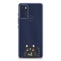 Motorola Moto G60s Telefoonhoesje met Naam Cat Good Day - thumbnail