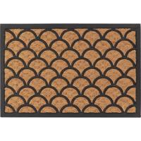 Luance Warm Welcome Deurmat - anti slip - rechthoek - golf patroon - 60 x 40 cm - schoonloopmat