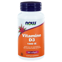 Now Vitamine D3 1000 IE Softgels 360st