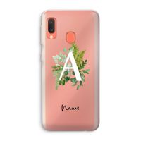 Green Brush: Samsung Galaxy A20e Transparant Hoesje Green Brush: Samsung Galaxy A20e Transparant Hoesje