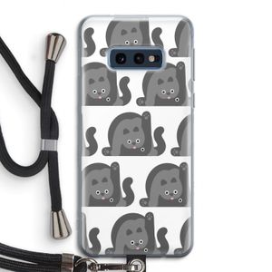 Cats: Samsung Galaxy S10e Transparant Hoesje met koord