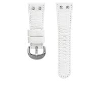 TW Steel horlogeband TWB85 Leder Wit 30mm + wit stiksel