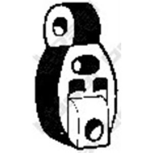 Aanslagrubber, demper 255055
