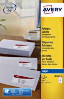 Etiket avery j8160-10 63.5x38.1mm wit 210st | 10 stuks