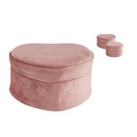 Sieradendoos velvet - diverse varianten - roze - thumbnail
