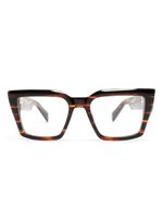 Balmain Eyewear lunettes de vue Formee à monture oversize - Marron