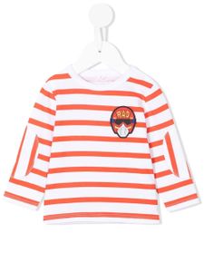 Stella McCartney Kids t-shirt Rad à rayures - Blanc