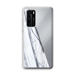 Gestreepte marmer: Huawei P40 Transparant Hoesje