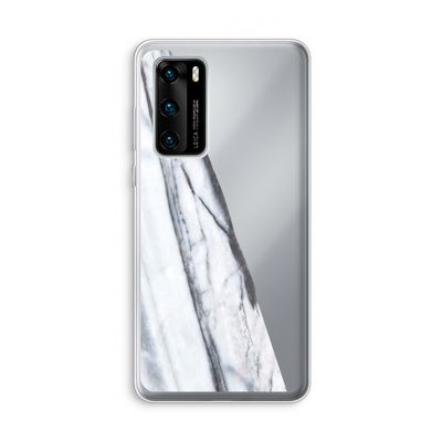 Gestreepte marmer: Huawei P40 Transparant Hoesje