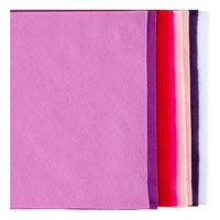 Creativ Company Hobbyvilt a4 dikte 2mm paars en roze harmonie - 10st.