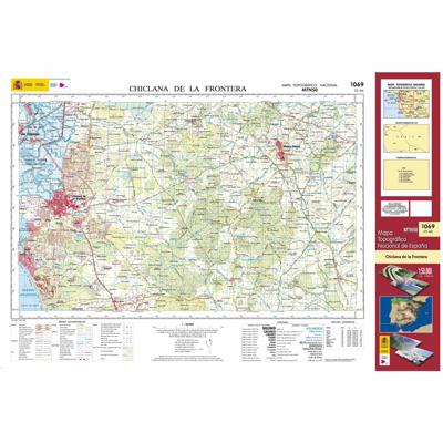 Topografische kaart 1069 MT50 Chiclana de la Frontera | CNIG - Instituto Geográfico Nacional1
