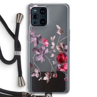 Mooie bloemen: Oppo Find X3 Transparant Hoesje met koord
