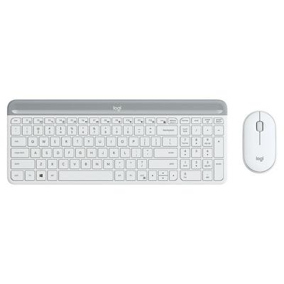 Toetsenbord en muis Logitech MK470 Wit Frans AZERTY