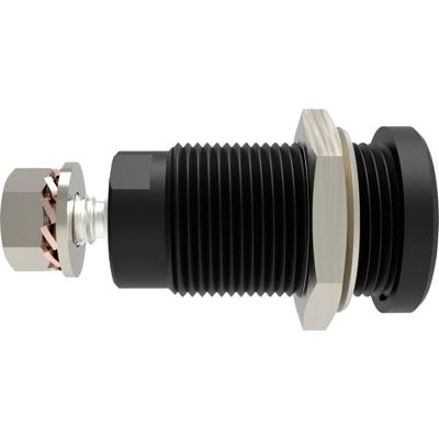 Schützinger DI SEB 9424 Ni / SW Veiligheids-inbouwbus Recht Zwart 1 stuk(s)