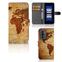 Xiaomi Poco F5 Pro | Flip Cover | Wereldkaart