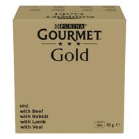 PURINA GOURMET GOLD Mousse Mix 4 Smaken - kattennatvoer - 96x85g