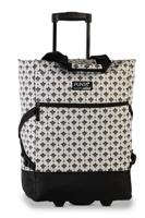 Punta Wheel Trolley Shopper Beige/Blauw met Patroon