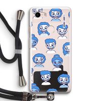Gezichtjes: Pixel 3 Transparant Hoesje met koord