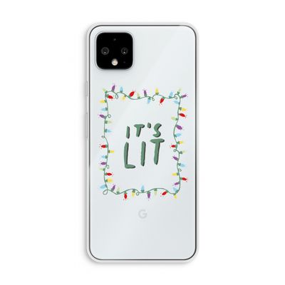 It's Lit: Pixel 4 XL Transparant Hoesje