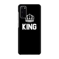 King zwart: Volledig geprint Samsung Galaxy S20 Hoesje