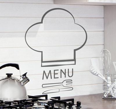 Sticker Menu Bestek Muts